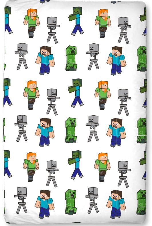 Minecraft Spannbetttuch 90 x 200 x 25 cm