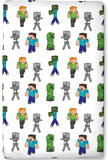 Minecraft Spannbetttuch 90 x 200 x 25 cm