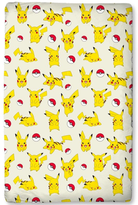 Pokémon Spannbetttuch Pikachu 90 x 200 x 25 cm