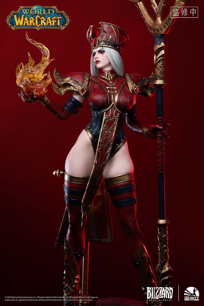 World of Warcraft Silikon Statue 1/3 Sally Whitemane 108 cm