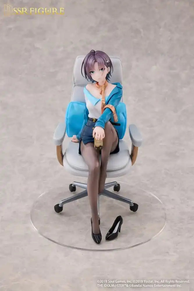 Idolmaster Shiny Colors x Mahjong Soul SSR PVC Statue 1/7 Asakura Tooru Leisurely Grace Ver. 21 cm