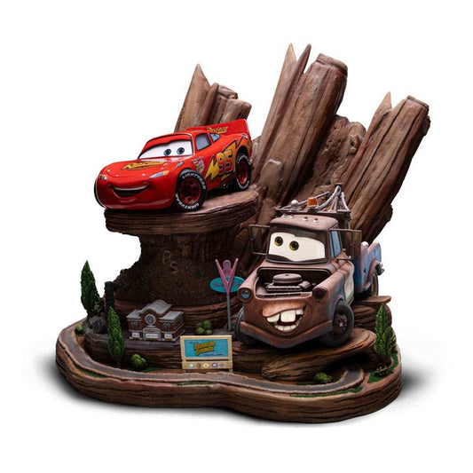 Cars Deluxe Art Scale Statue 1/10 Lightning Mcqueen & Hook 31 cm