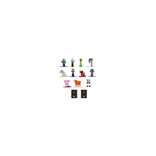 Minecraft Nano Metalfigs Diecast Minifiguren 4 cm Sortiment (12)