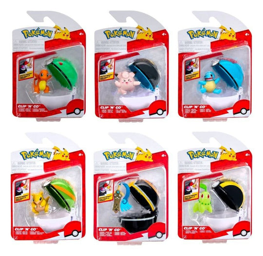 Pokémon Clip 'n' Go Minifiguren Poké Balls ver. 22 Sortiment (6)
