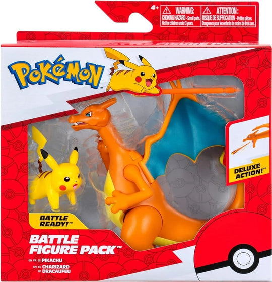 Pokémon Figuren 2er-Pack Glurak 11 cm &amp; Pikachu 5 cm