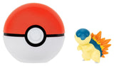 Pokémon Clip 'n' Go Actionfigur Feurigel & Pokéball