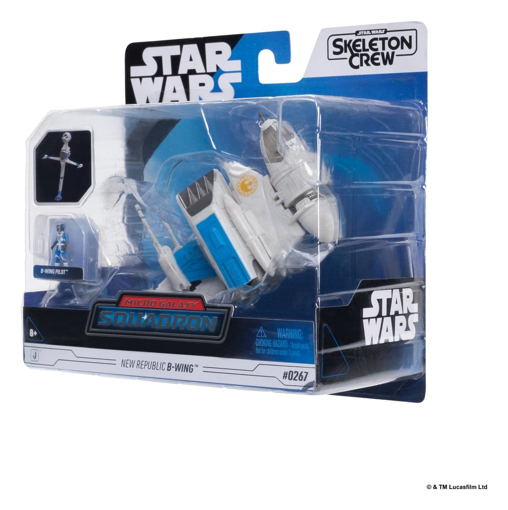 Star Wars Mittelgroßes Fahrzeug & Figuren Set Neue Republik B-flügler & B-flügler Pilot