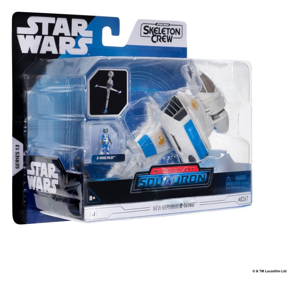 Star Wars Mittelgroßes Fahrzeug & Figuren Set Neue Republik B-flügler & B-flügler Pilot