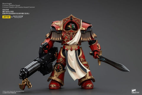 Warhammer The Horus Heresy Actionfigur 1/18 Blood Angels Crimson Paladins Squad Crimson Paladin with Iliastus Assault Cannon 14 cm