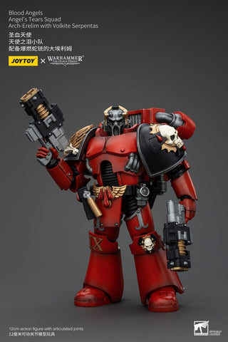 Warhammer The Horus Heresy Actionfigur 1/18 Blood Angels Angel's Tears Squad Arch-Erelim with Volkite Serpentas 12 cm