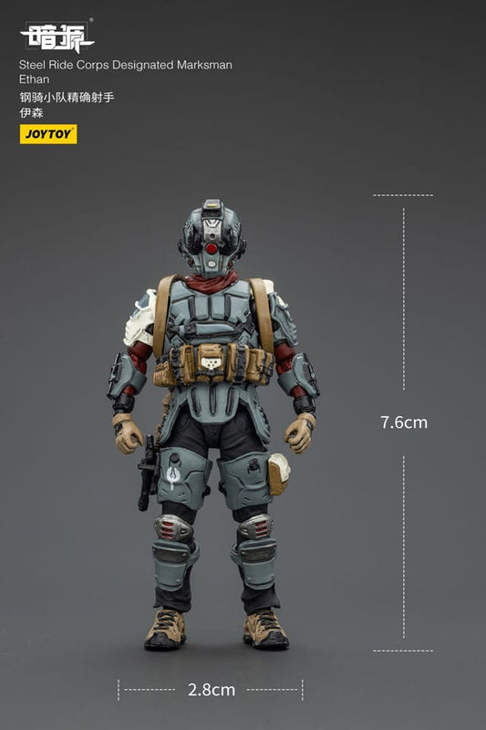 Steel Ride Corps Dark Source Actionfigur Designated Marksman Ethan 7 cm