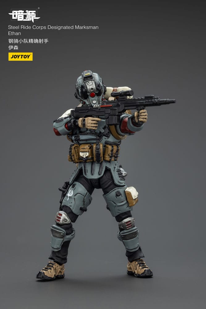 Steel Ride Corps Dark Source Actionfigur Designated Marksman Ethan 7 cm