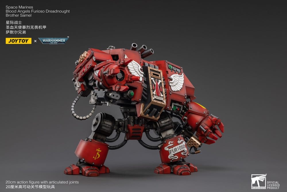 Warhammer 40,000 Actionfigur Blood Angels Furioso Dreadnought Brother Samel 20 cm
