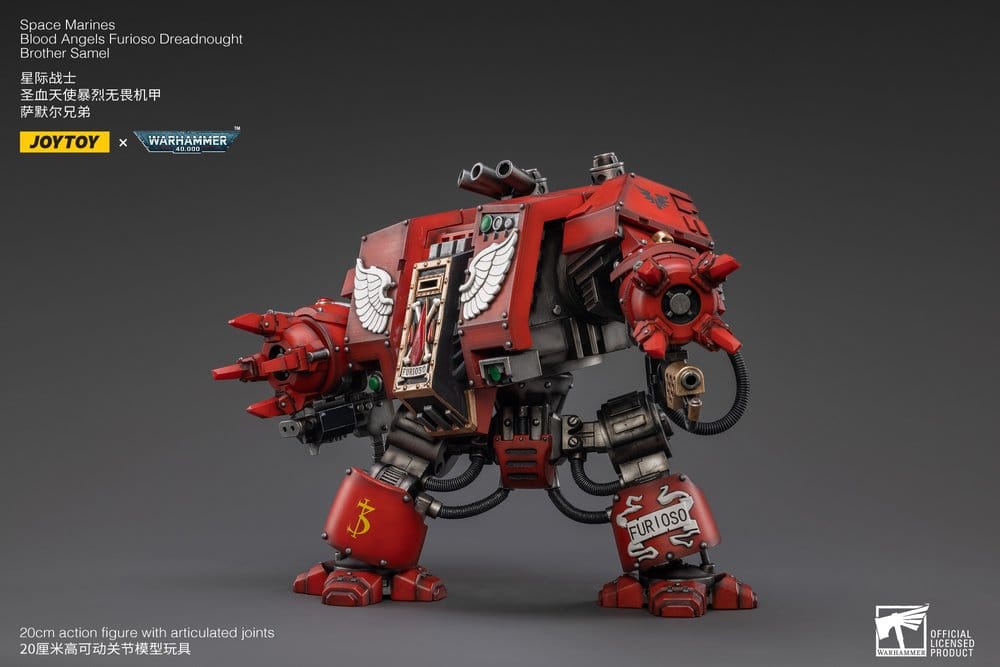 Warhammer 40,000 Actionfigur Blood Angels Furioso Dreadnought Brother Samel 20 cm