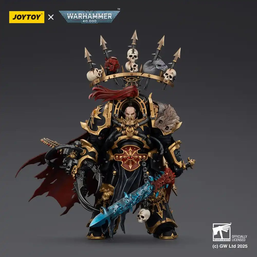 Warhammer 40,000 Actionfigur Black Legion Abaddon the Despoiler with Drach'nyen and the Talo 16 cm