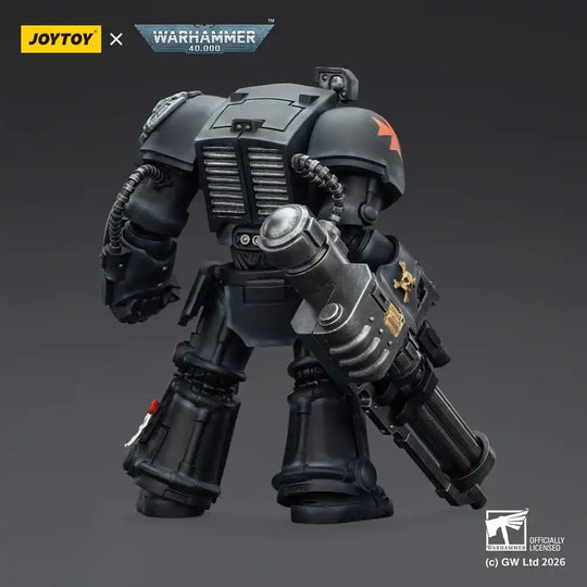 Warhammer 40,000 Actionfigur Black Templars Terminator 3 with Power Fist and Assault Cannon 14 cm