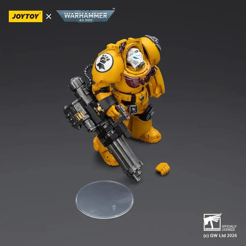 Warhammer 40,000 Actionfigur Imperial Fists Terminator 3 with Power Fist and Assault Cannon 14 cm
