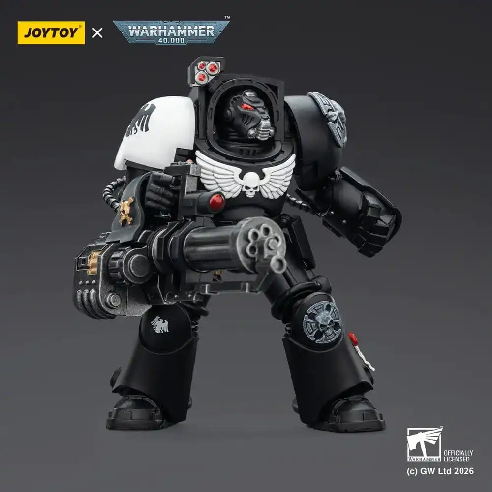 Warhammer 40,000 Actionfigur Raven Guard Terminator 3 with Power Fist and Assault Cannon 14 cm