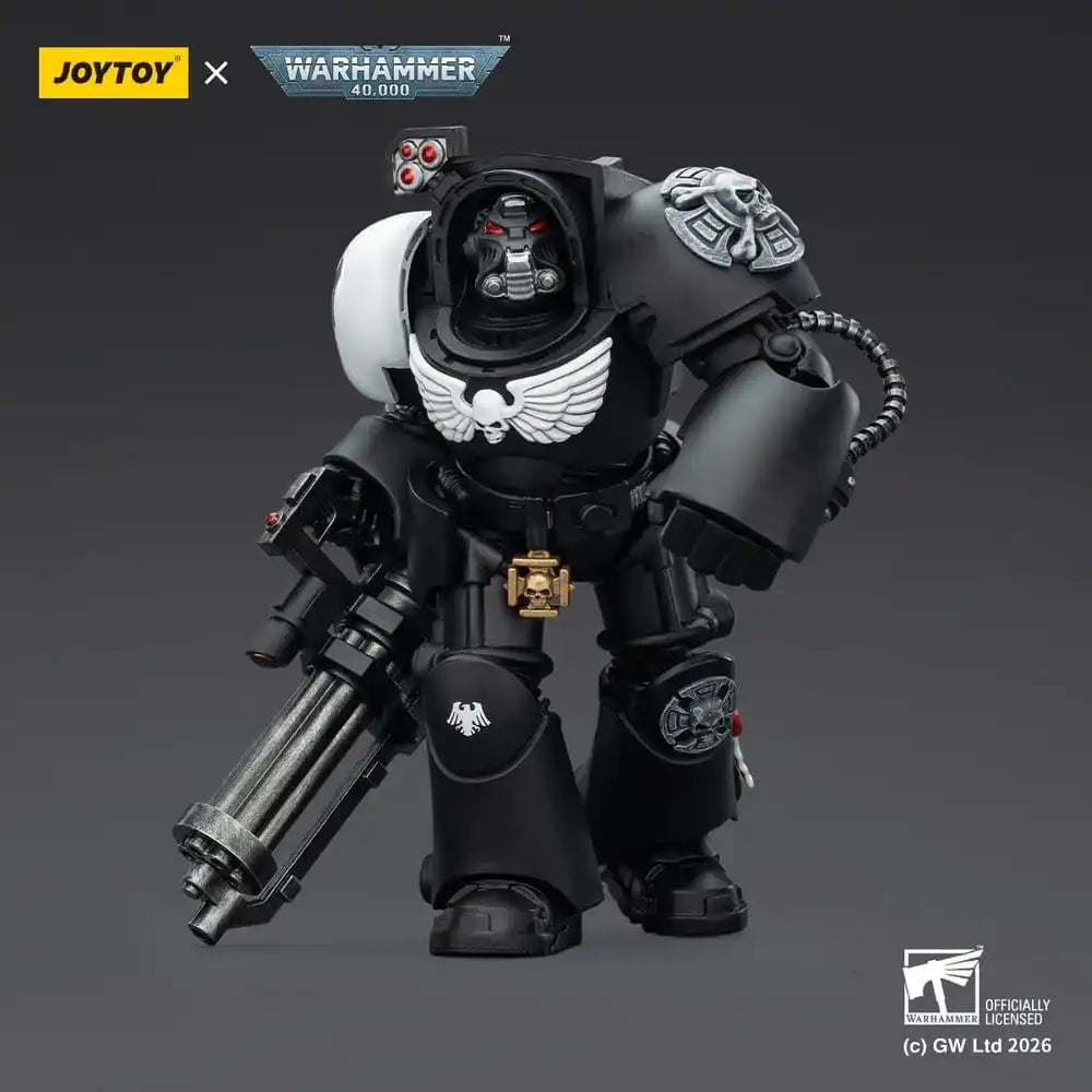 Warhammer 40,000 Actionfigur Raven Guard Terminator 3 with Power Fist and Assault Cannon 14 cm
