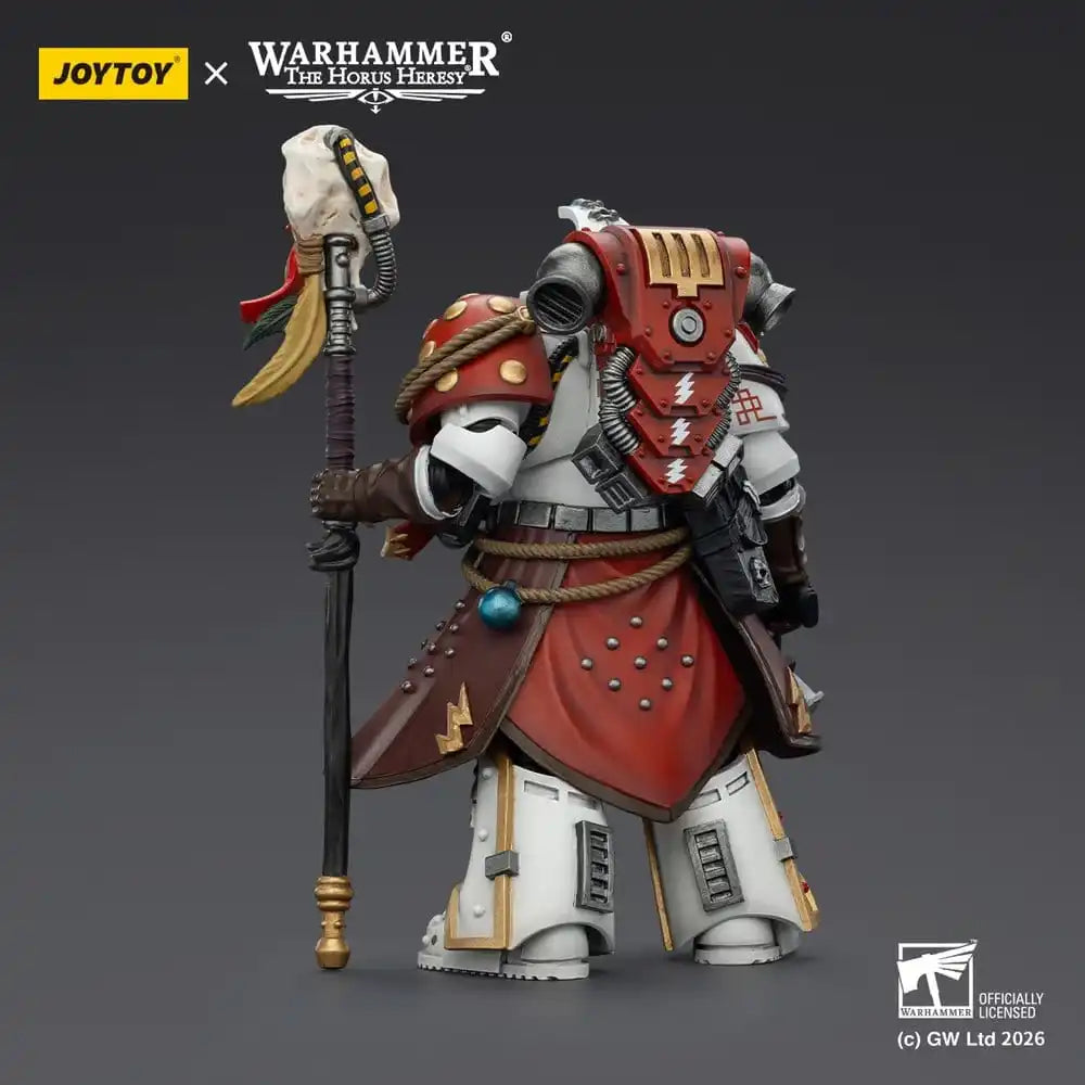 Warhammer 40,000 Actionfigur White Scars Stormseer Consulwith Force Staff and Bolt Pistol 12 cm