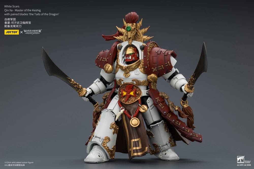 Warhammer The Horus Heresy Actionfigur White Scars Qin Xa - Master of the Keshig 14 cm