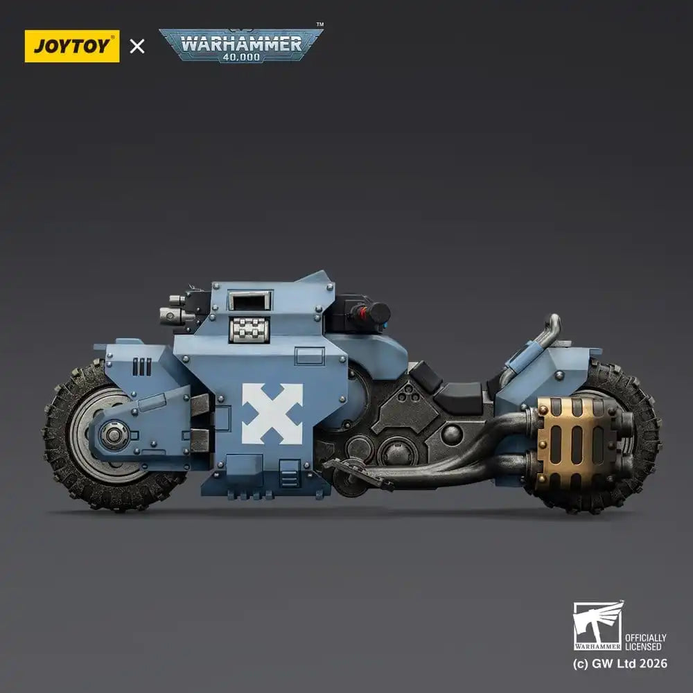 Warhammer 40,000 Raider-pattern Combat Bike Space Wolves with twin-linked bolt rifles 22 cm