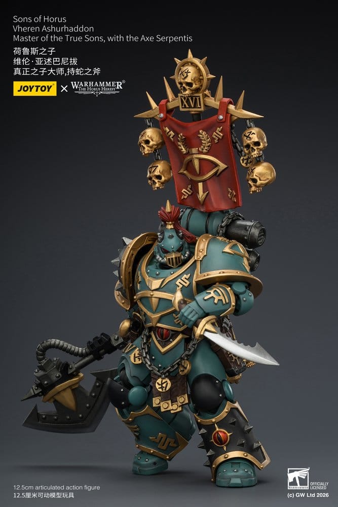 Warhammer The Horus Heresy Actionfigur Sons of Horus Vheren Ashurhaddon Master of the True Sons 13 cm