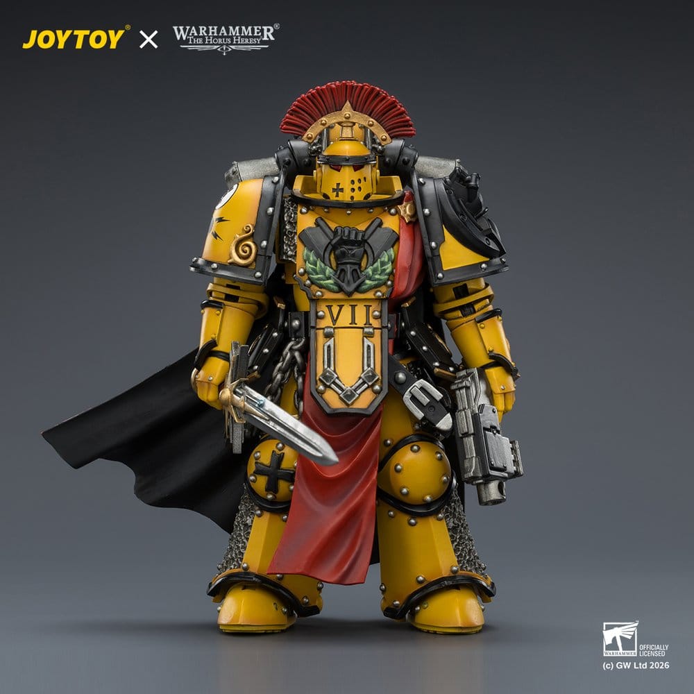 Warhammer Actionfigur Imperial Fists Legion Praetor in Mk III Armour 13 cm