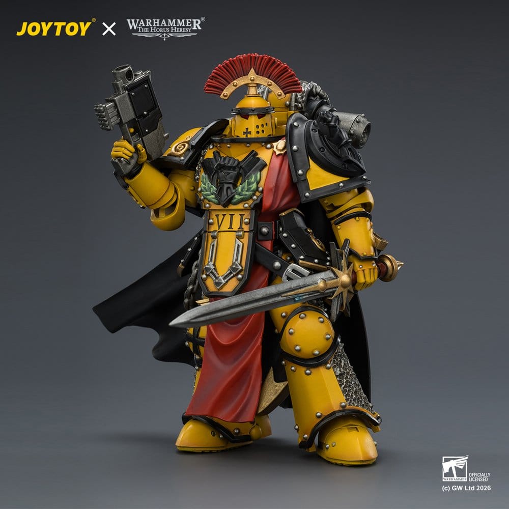 Warhammer Actionfigur Imperial Fists Legion Praetor in Mk III Armour 13 cm