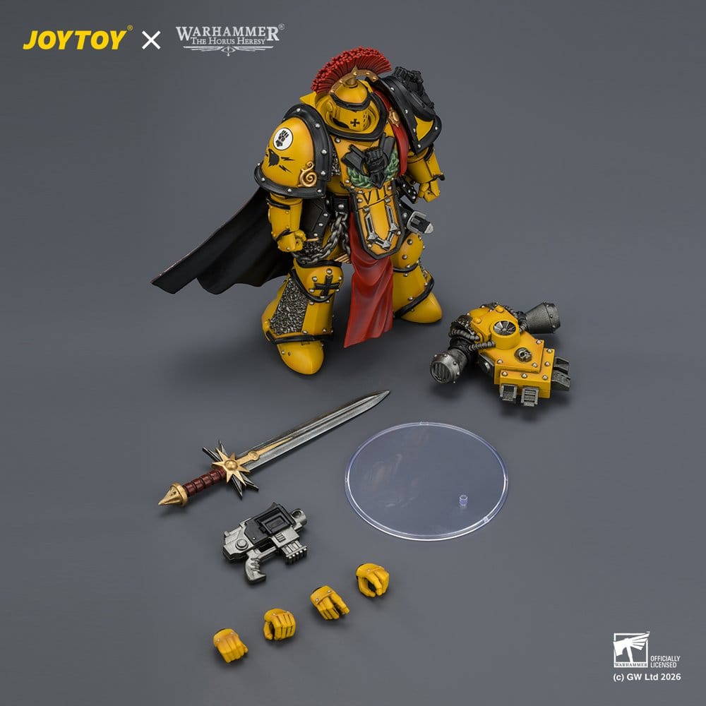 Warhammer Actionfigur Imperial Fists Legion Praetor in Mk III Armour 13 cm