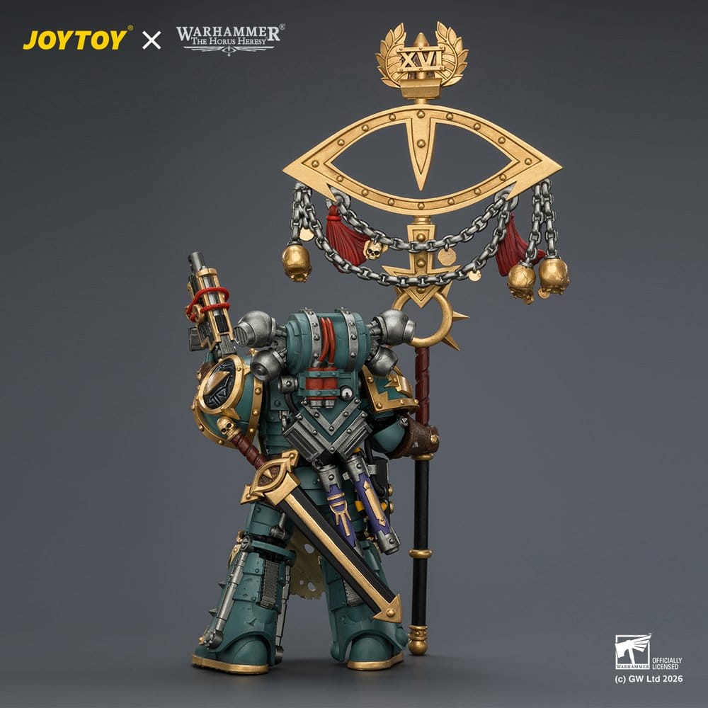 Warhammer Actionfigur Sons of Horus Maloghurst the Twisted, the Warmaster's Equerry 13 cm