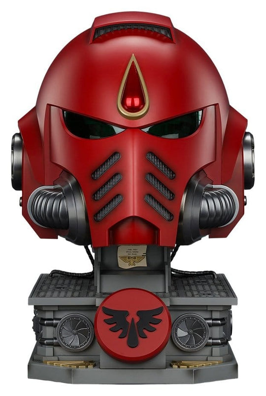 Warhammer Replik Blood Angels MkX Helm & Displayständer 44 cm