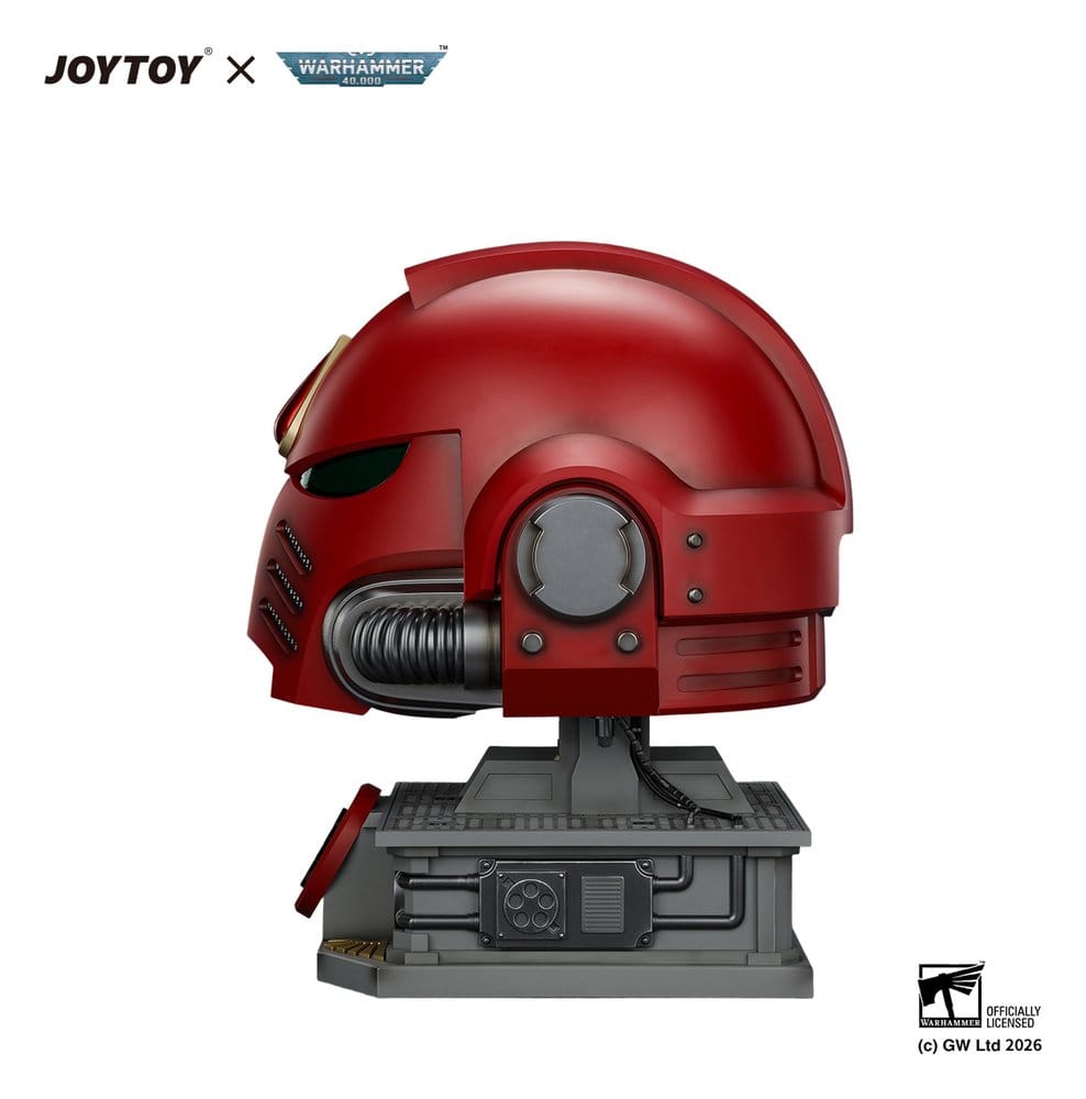 Warhammer Replik Blood Angels MkX Helm & Displayständer 44 cm