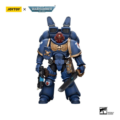 Warhammer 40k Actionfigur 1/18 Ultramarines Jump Pack Intercessors Sergeant With Plasma Pistol And Power Sword 12 cm