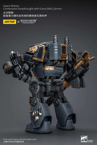 Warhammer The Horus Heresy Actionfigur 1/18 Space Wolves Contemptor Dreadnought with Gravis Bolt Cannon 12 cm - Smalltinytoystore