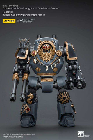 Warhammer The Horus Heresy Actionfigur 1/18 Space Wolves Contemptor Dreadnought with Gravis Bolt Cannon 12 cm - Smalltinytoystore