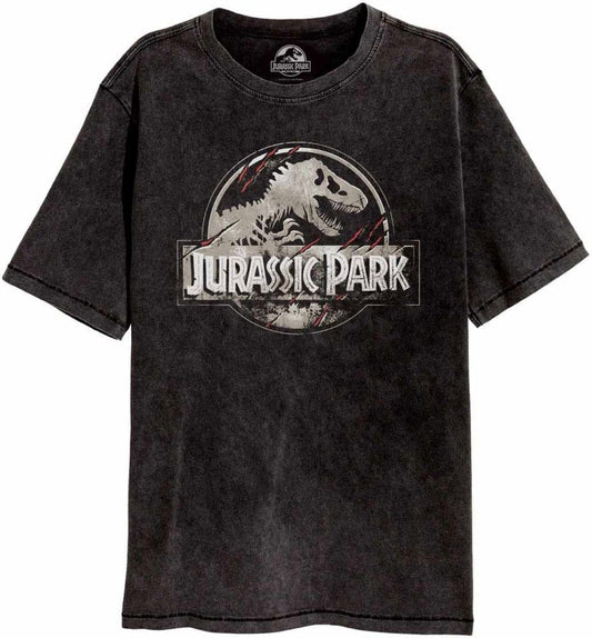 Jurassic Park T-Shirt Scratched Logo Größe XL