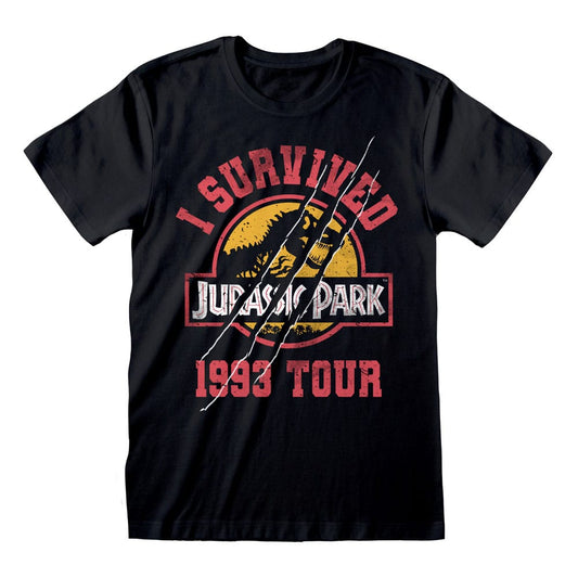 Jurassic Park T-Shirt I Survived 1993 Größe XL