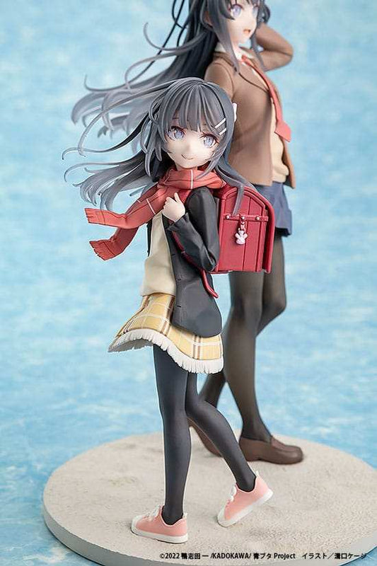 Rascal Does Not Dream of a Knapsack Kid PVC Statue Mai Sakurajima High School Graduation Ver. & Knapsack Kid 19 cm