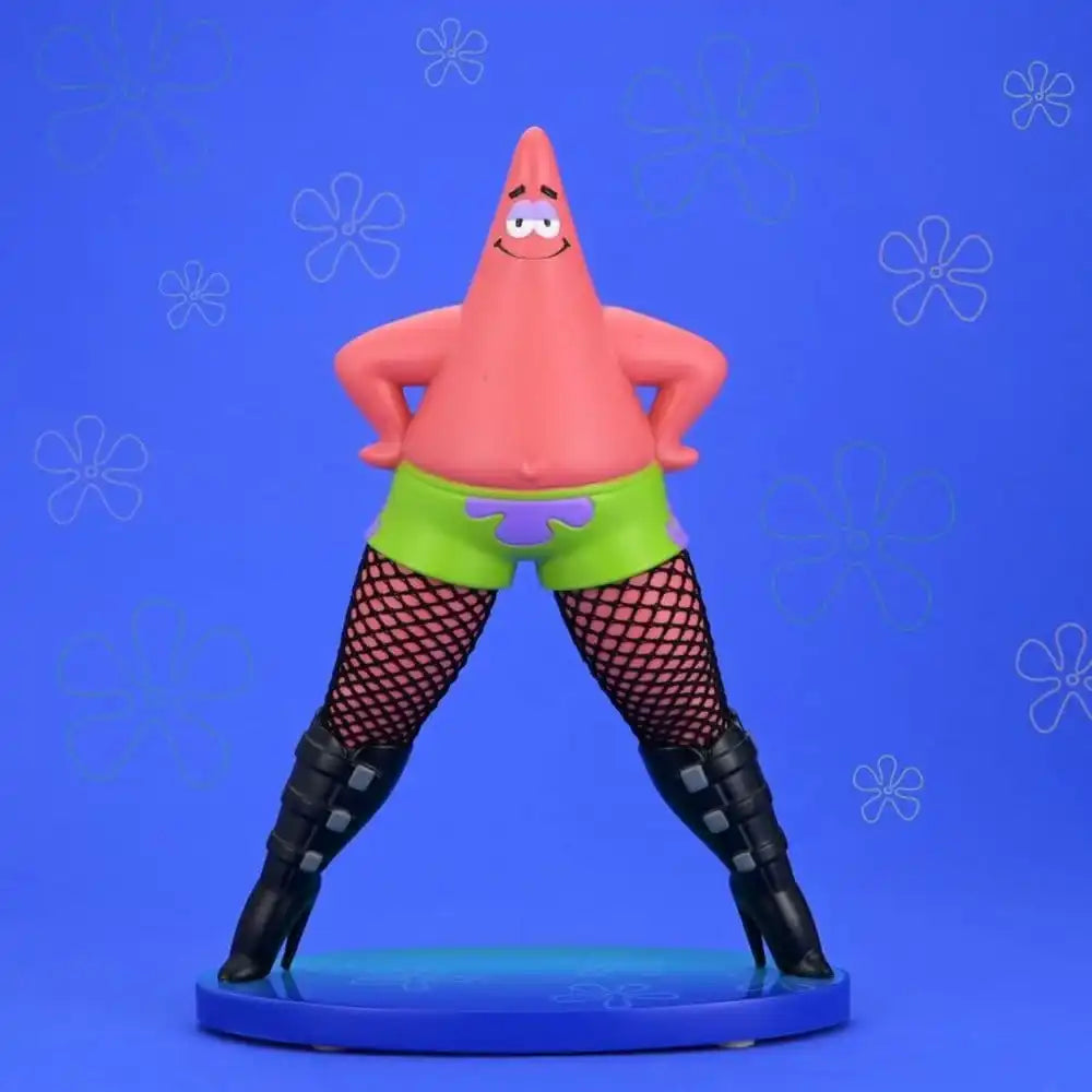 SpongeBob Schwammkopf Goofy Goober Rock Art Figur Patrick Star in Fishnets 15 cm