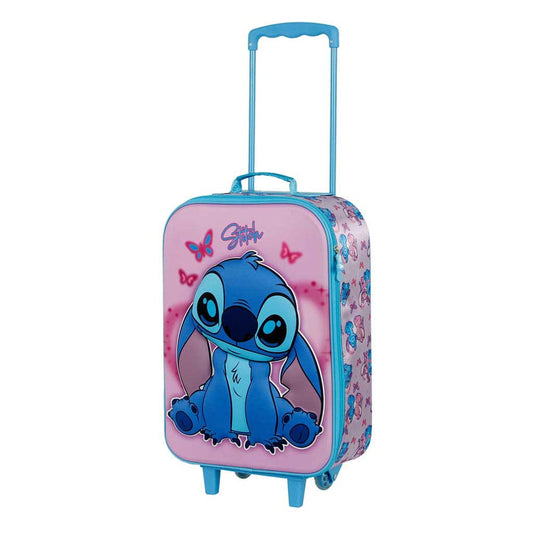 Lilo & Stitch Soft 3D Koffer Trolley Stitch & Angel Pink 52 cm