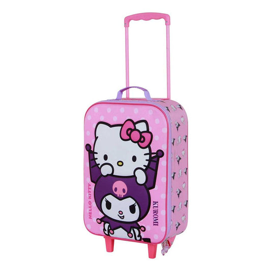Sanrio Soft 3D Koffer Trolley Hello Kitty Playful Pink 52 cm