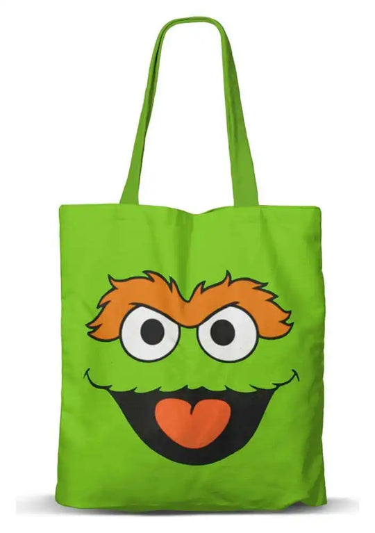 Sesamstraße FAN Einkaufstasche Oscar the Grouch Face