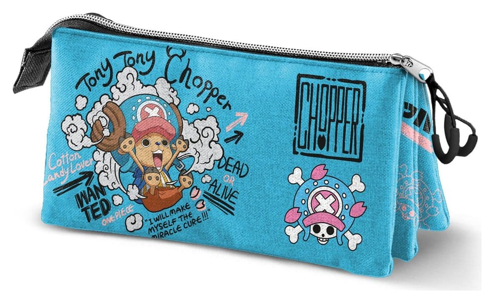 One Piece Triple-Federmäppchen Chopper