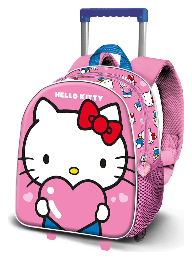 Sanrio Small 3D Rucksack mit Rollen Hello Kitty Heart
