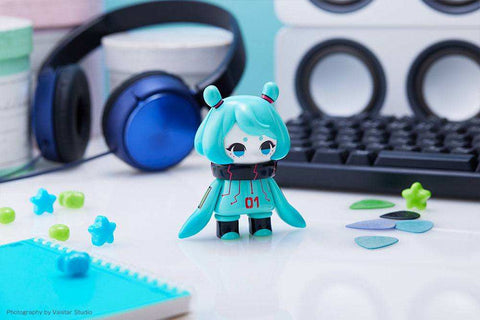 Hinomoto Heavy Industries Actionfigur Ocean Exploration Robot Denshitako No. 3 Hatsune Miku Color Ver. 9 cm