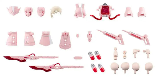 Megalomaria Unlimited Universe Plastic Model Kit Zubehör-Set Metamorphose Unit Exarmor Pink Nurse
