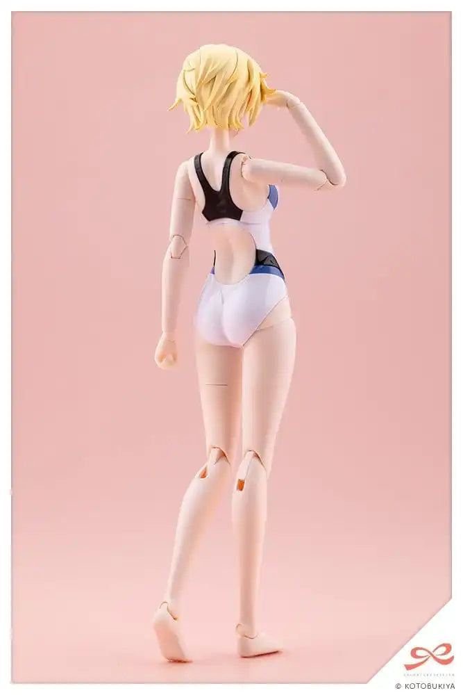 Sousaishojoteien Plastic Model Kit 1/10 Rui Saotome Touou High School Competitive Swimsuit Dreaming Style White Dolphin 16 cm