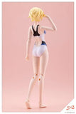 Sousaishojoteien Plastic Model Kit 1/10 Rui Saotome Touou High School Competitive Swimsuit Dreaming Style White Dolphin 16 cm