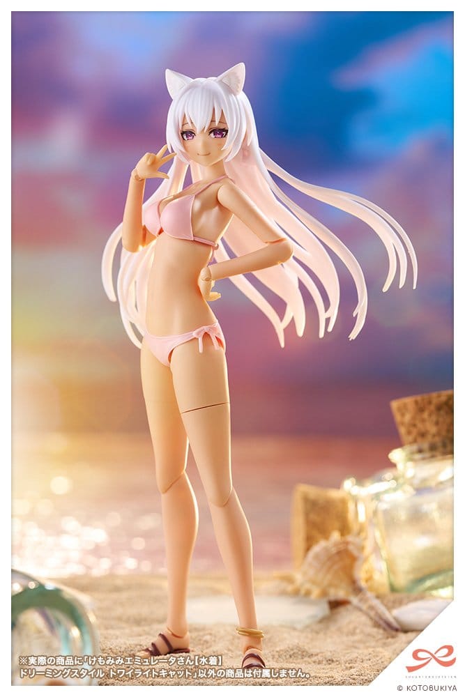 Sousaishojoteien Plastic Model Kit 1/10 Animal Ears Emulator Swim Style Dreaming Style Twilight Cat 17 cm
